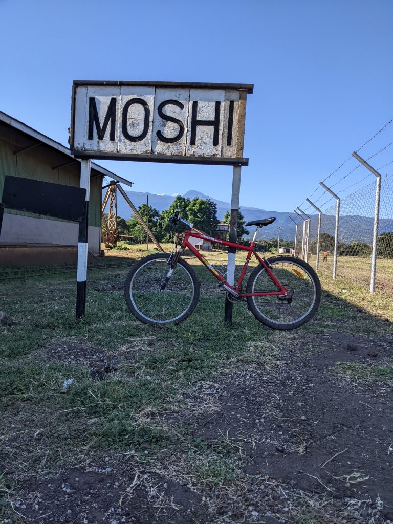 Moshi city bike tour route