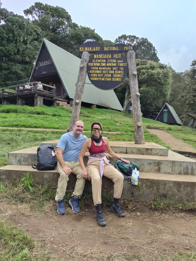 day hike journey from gate to first camp on Kilimanjaro