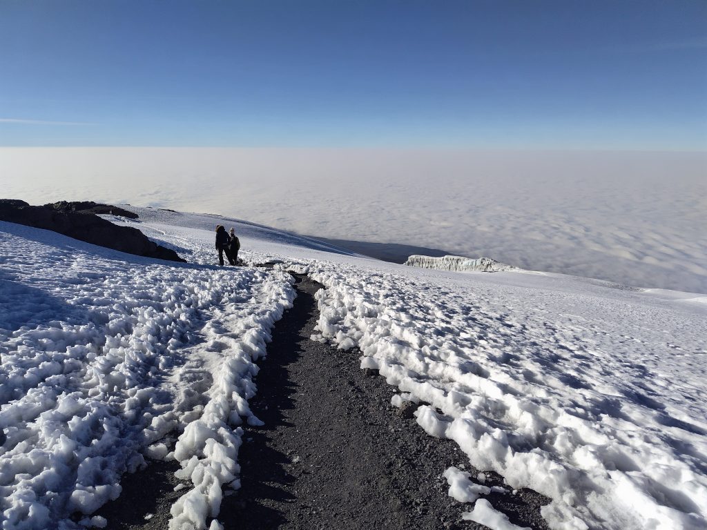 Glacier on kilimanjaro adventure
